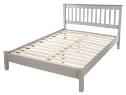 Corona Grey Washed Double Slatted Bed with Low Foot End.