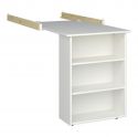 Kids pull out desk, white mdf.