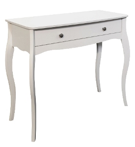 Baroque White Painted Dressing Table