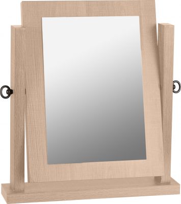 Dressing Table  Mirror in Light Oak Finish