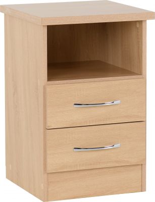 Nevada Sonama Oak 2 Drawer Bedside