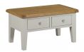 Toronto Oak and Painted Coffee Table with Drawers